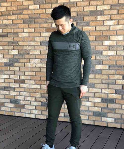 UNDER ARMOUR（アンダーアーマー）の「メンズ ライフスタイルパーカー / スポーツスタイルコアフーディー（パーカー・メンズ・グレー/ダークオリーブ/ブラック・L/XXL/M/S/XL/3XL）」の7枚目の写真