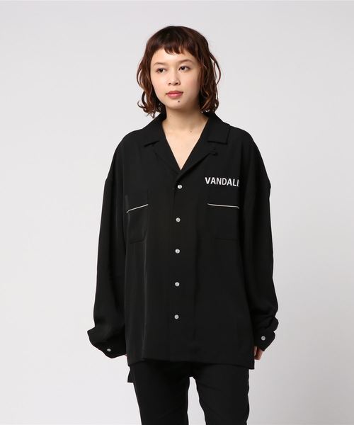 AFYF(エーエフワイエフ)の「AFYF OVERSIZE OPEN COLLAR SHIRT F/オーバーサイズオープンカラーシャツ(シャツ/ブラウス・レディース・ブラック系その他/ホワイト系その他2/ブラック/ブラック系その他2/ホワイト系その他3/ブラック系その他3/ホワイト系その他4/ホワイト系その他5/ブラック系その他5/ブラック系その他4・FREE)」の8枚目の写真