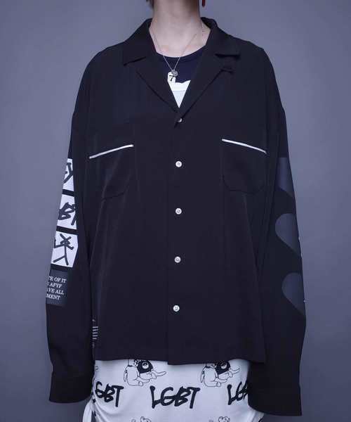 AFYF(エーエフワイエフ)の「AFYF OVERSIZE OPEN COLLAR SHIRT F/オーバーサイズオープンカラーシャツ(シャツ/ブラウス・レディース・ブラック系その他/ホワイト系その他2/ブラック/ブラック系その他2/ホワイト系その他3/ブラック系その他3/ホワイト系その他4/ホワイト系その他5/ブラック系その他5/ブラック系その他4・FREE)」の15枚目の写真
