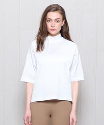 H　BEAUTY&YOUTH UNITED ARROWS | ＜H＞COTTON WIDE HIGH NECK T-SHIRT/Tシャツ(Tシャツ/カットソー)