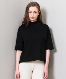 カットソー(長袖/七分) BEAUTY&YOUTH UNITED ARROWS - ENOF cotton highneck Black L H BEAUTY&YOUTH UNITED ARROWS（エイチビューティーアンドユース