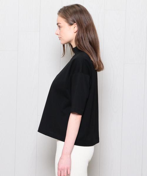 H　BEAUTY&YOUTH UNITED ARROWS（エイチビューティーアンドユースユナイテッドアローズ）の「＜H＞COTTON WIDE HIGH NECK T-SHIRT/Tシャツ（Tシャツ/カットソー・レディース・ホワイト/ライム/ブラック/オリーブ・FREE）」の13枚目の写真