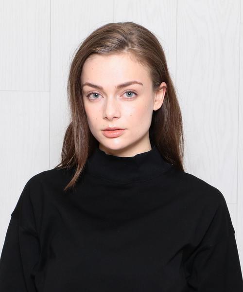 H　BEAUTY&YOUTH UNITED ARROWS（エイチビューティーアンドユースユナイテッドアローズ）の「＜H＞COTTON WIDE HIGH NECK T-SHIRT/Tシャツ（Tシャツ/カットソー・レディース・ホワイト/ライム/ブラック/オリーブ・FREE）」の11枚目の写真