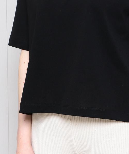 H　BEAUTY&YOUTH UNITED ARROWS（エイチビューティーアンドユースユナイテッドアローズ）の「＜H＞COTTON WIDE HIGH NECK T-SHIRT/Tシャツ（Tシャツ/カットソー・レディース・ホワイト/ライム/ブラック/オリーブ・FREE）」の8枚目の写真
