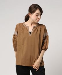 earth music&ecology | ・クロスステッチ刺繍ブラウス(シャツ/ブラウス)