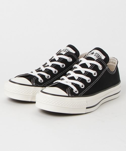 CONVERSE（コンバース）の「【CONVERSE/コンバース】CANVAS ALLSTAR J OX:オールスターローカット（スニーカー・レディース・ホワイト/ブラック・23cm/23.5cm/24cm/24.5cm/25cm）」の2枚目の写真