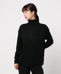 選べるドロップショルダーカシミアタッチニットトップス