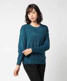 選べるドロップショルダーカシミアタッチニットトップス