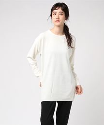 選べるドロップショルダーカシミアタッチニットトップス