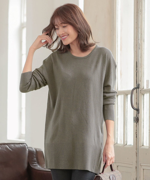 KOBE LETTUCE（コウベレタス）の「選べるドロップショルダーカシミアタッチニットトップス（ニット/セーター・レディース・ホワイト系その他/ブラック系その他/グレー系その他/ベージュ系その他/グリーン系その他/ブルー系その他/イエロー系その他/レッド系その他/ホワイト系その他2/ホワイト系その他3/ホワイト系その他4/ホワイト系その他5/ホワイト系その他6/ブラック系その他2/ブラック系その他3/ブラック系その他4/ブラック系その他5/ブラック系その他6/グレー系その他2/グレー系その他3/グレー系その他4/グレー系その他5/グレー系その他6/ベージュ系その他2/ベージュ系その他3/ベージュ系その他4/ベージュ系その他5/ベージュ系その他6/グリーン系その他2/グリーン系その他3/グリーン系その他4/グリーン系その他5/グリーン系その他6/ブルー系その他2/ブルー系その他3/ブルー系その他4/ブルー系その他5/ブルー系その他6/イエロー系その他2/イエロー系その他3/イエロー系その他4/イエロー系その他5/イエロー系その他6/レッド系その他2/レッド系その他3/レッド系その他4/レッド系その他5/レッド系その他6/ベージュ系その他7/グリーン系その他7/ブルー系その他7/レッド系その他7/イエロー系その他7/ホワイト系その他7/ブラック系その他7/グレー系その他7/ワイン/グレイッシュベージュ/チャコール/ダークネイビー/その他1/その他/ブラック/ダークグリーン・FREE）」の20枚目の写真