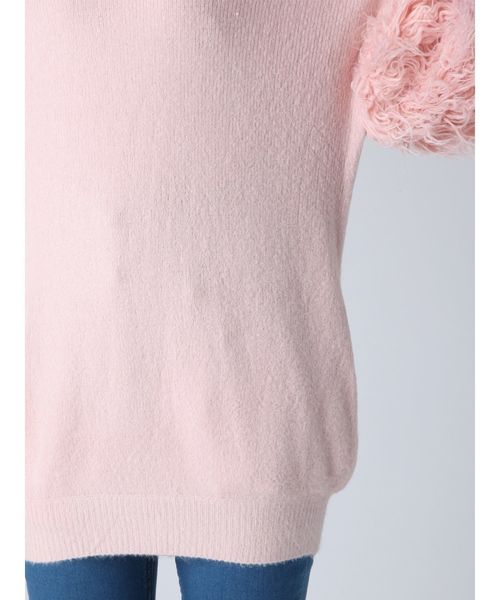 dazzlin（ダズリン）の「ボリュームスリーブニットチュニック（ニット/セーター・レディース・グレー/オフホワイト/ピンク・FREE）」の14枚目の写真