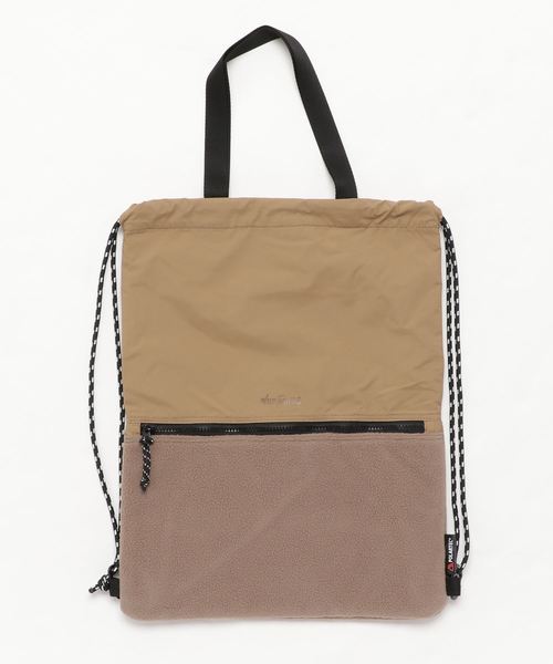 SEVENDAYS=SUNDAY（セブンデイズサンデイ）の「WIDTHINGS フリースナップサック（バックパック/リュック・レディース・ブラック/ベージュ/グレー・FREE）」の3枚目の写真