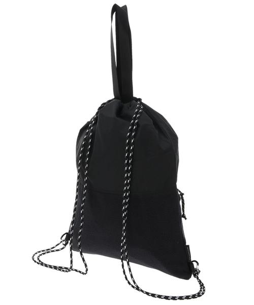 SEVENDAYS=SUNDAY（セブンデイズサンデイ）の「WIDTHINGS フリースナップサック（バックパック/リュック・レディース・ブラック/ベージュ/グレー・FREE）」の7枚目の写真