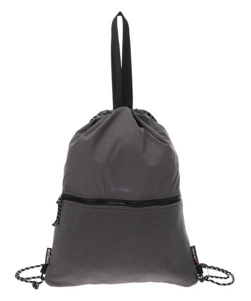 SEVENDAYS=SUNDAY（セブンデイズサンデイ）の「WIDTHINGS フリースナップサック（バックパック/リュック・レディース・ブラック/ベージュ/グレー・FREE）」の6枚目の写真