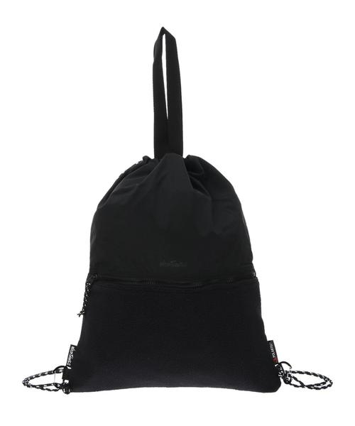 SEVENDAYS=SUNDAY（セブンデイズサンデイ）の「WIDTHINGS フリースナップサック（バックパック/リュック・レディース・ブラック/ベージュ/グレー・FREE）」の5枚目の写真