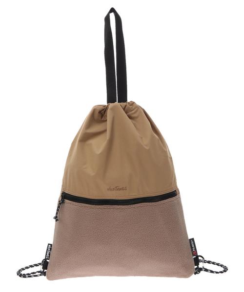 SEVENDAYS=SUNDAY（セブンデイズサンデイ）の「WIDTHINGS フリースナップサック（バックパック/リュック・レディース・ブラック/ベージュ/グレー・FREE）」の4枚目の写真