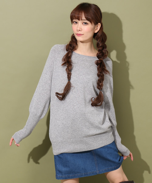 green label relaxing(グリーンレーベルリラクシング)の「GC W/RY/NY RIBコンビ POニット ◆(ニット/セーター・レディース・ライトグレー/ベージュ/ロイヤルブルー/レッド/グレー/ナチュラル/コバルトブルー/ライトピンク/ダークグレー/オフホワイト/ライトブルー/シャーベット/ピンク/イエロー/ライム・38/40)」の22枚目の写真