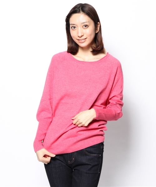 green label relaxing(グリーンレーベルリラクシング)の「GC W/RY/NY RIBコンビ POニット ◆(ニット/セーター・レディース・ライトグレー/ベージュ/ロイヤルブルー/レッド/グレー/ナチュラル/コバルトブルー/ライトピンク/ダークグレー/オフホワイト/ライトブルー/シャーベット/ピンク/イエロー/ライム・38/40)」の12枚目の写真