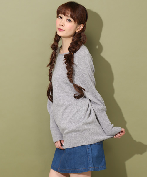 green label relaxing(グリーンレーベルリラクシング)の「GC W/RY/NY RIBコンビ POニット ◆(ニット/セーター・レディース・ライトグレー/ベージュ/ロイヤルブルー/レッド/グレー/ナチュラル/コバルトブルー/ライトピンク/ダークグレー/オフホワイト/ライトブルー/シャーベット/ピンク/イエロー/ライム・38/40)」の16枚目の写真