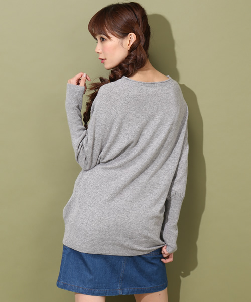 green label relaxing(グリーンレーベルリラクシング)の「GC W/RY/NY RIBコンビ POニット ◆(ニット/セーター・レディース・ライトグレー/ベージュ/ロイヤルブルー/レッド/グレー/ナチュラル/コバルトブルー/ライトピンク/ダークグレー/オフホワイト/ライトブルー/シャーベット/ピンク/イエロー/ライム・38/40)」の17枚目の写真