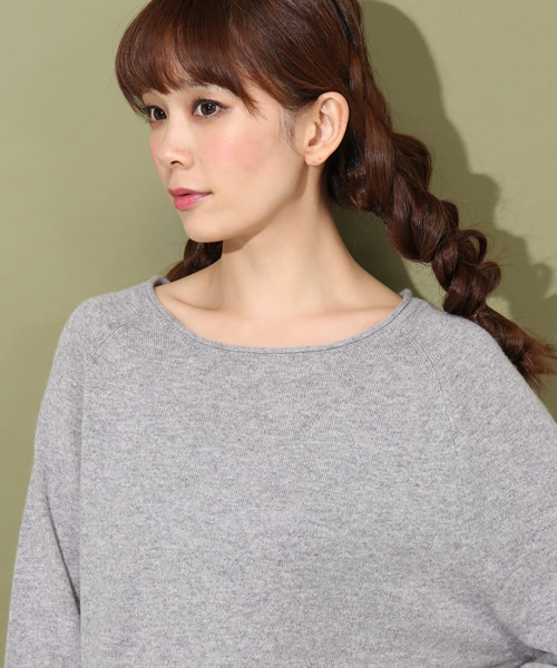 green label relaxing(グリーンレーベルリラクシング)の「GC W/RY/NY RIBコンビ POニット ◆(ニット/セーター・レディース・ライトグレー/ベージュ/ロイヤルブルー/レッド/グレー/ナチュラル/コバルトブルー/ライトピンク/ダークグレー/オフホワイト/ライトブルー/シャーベット/ピンク/イエロー/ライム・38/40)」の19枚目の写真