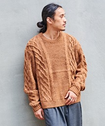 CIAOPANIC | ビックシルエットケーブルニットプルオーバー(ニット/セーター)