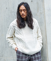 CIAOPANIC | ビックシルエットケーブルニットプルオーバー(ニット/セーター)