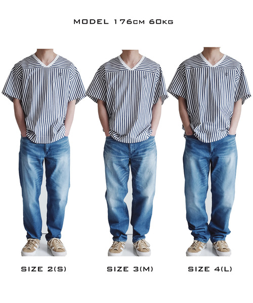 n(n) BY NUMBER (N)INE(エヌエヌバイナンバーナイン)の「WIDE TAPERED STRETCH DENIM JEANS(HARD WASH)(デニムパンツ・メンズ・ライトブルー・2/4/3)」の5枚目の写真