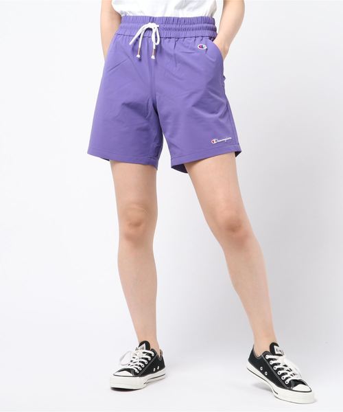 Champion（チャンピオン）の「【Champion/チャンピオン】レディース アクティブスタイル ハーフパンツ（その他パンツ・レディース・グリーン系その他/ネイビー/バイオレット/ピンク系その他7/ブラック・MEDIUM/LARGE）」の5枚目の写真