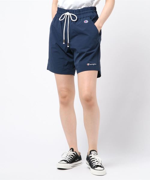 Champion（チャンピオン）の「【Champion/チャンピオン】レディース アクティブスタイル ハーフパンツ（その他パンツ・レディース・グリーン系その他/ネイビー/バイオレット/ピンク系その他7/ブラック・MEDIUM/LARGE）」の4枚目の写真