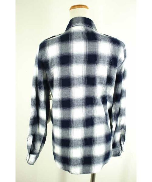 古着 日本製 ササフラス チンスト コットンチェックシャツ L オンブレ 古着 日本製 ササフラス チンスト コットンチェックシャツ L