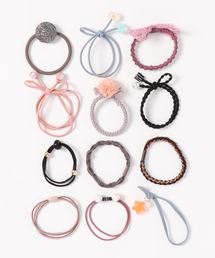 Fun & Daily | F&D : 12セットチャームヘアゴム(ヘアゴム)