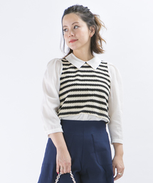 mystic | 重ね着風シャツ(シャツ/ブラウス)