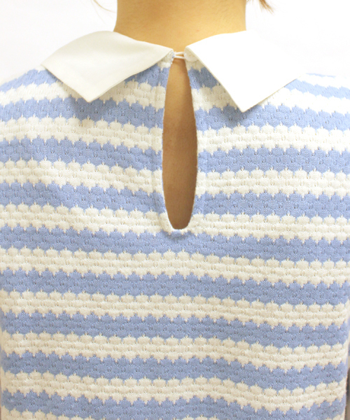 mystic（ミスティック）の「重ね着風シャツ（シャツ/ブラウス・レディース・ブラック/ブルー/ネイビー・ﾌﾘ-）」の8枚目の写真