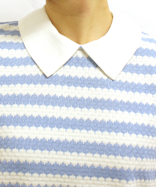 mystic（ミスティック）の「重ね着風シャツ（シャツ/ブラウス・レディース・ブラック/ブルー/ネイビー・ﾌﾘ-）」の12枚目の写真