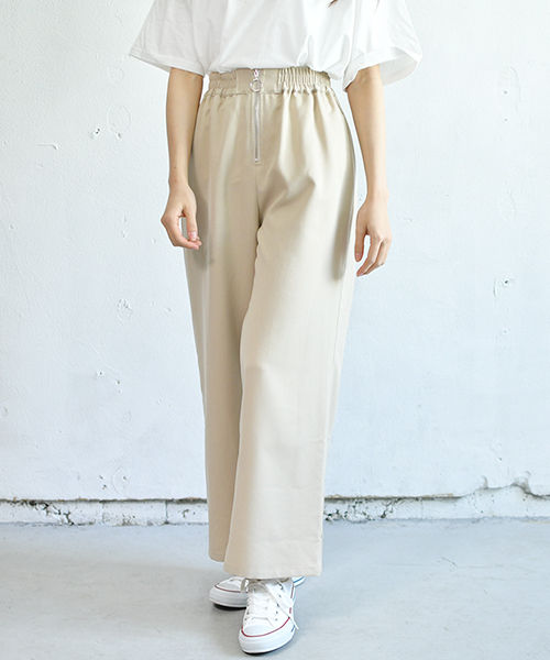 PairPair（ペアペア）の「リングジップとろみワイドパンツ/セットアップ可（その他パンツ・レディース・ライトベージュ・FREE）」の7枚目の写真