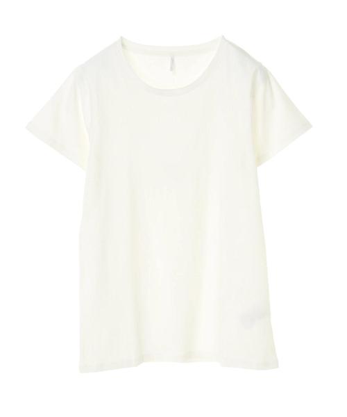 AMERICAN HOLIC（アメリカンホリック）の「UネックベーシックTEE＊（Tシャツ/カットソー・レディース・チャコールグレー/サックスブルー/イエロー/カーキ/ベージュ系その他/オフホワイト/グレー系その他/ピンク・M/S/L）」の9枚目の写真