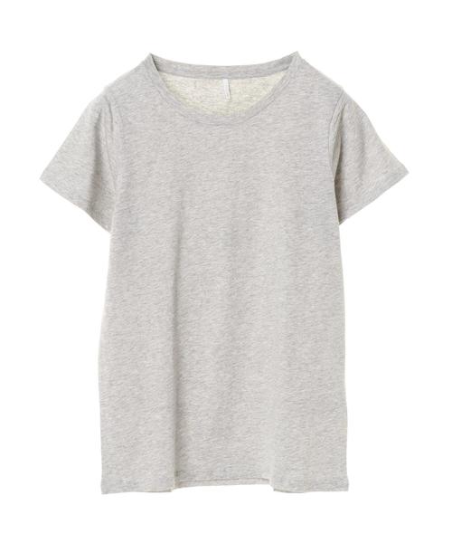 AMERICAN HOLIC（アメリカンホリック）の「UネックベーシックTEE＊（Tシャツ/カットソー・レディース・チャコールグレー/サックスブルー/イエロー/カーキ/ベージュ系その他/オフホワイト/グレー系その他/ピンク・M/S/L）」の10枚目の写真