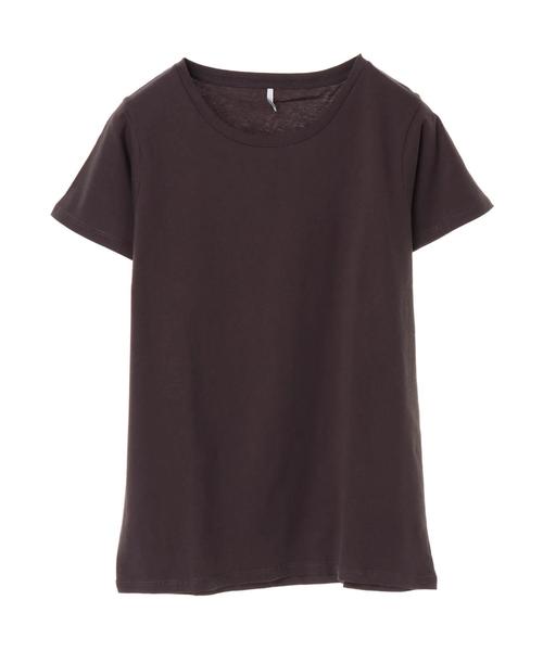 AMERICAN HOLIC（アメリカンホリック）の「UネックベーシックTEE＊（Tシャツ/カットソー・レディース・チャコールグレー/サックスブルー/イエロー/カーキ/ベージュ系その他/オフホワイト/グレー系その他/ピンク・M/S/L）」の17枚目の写真