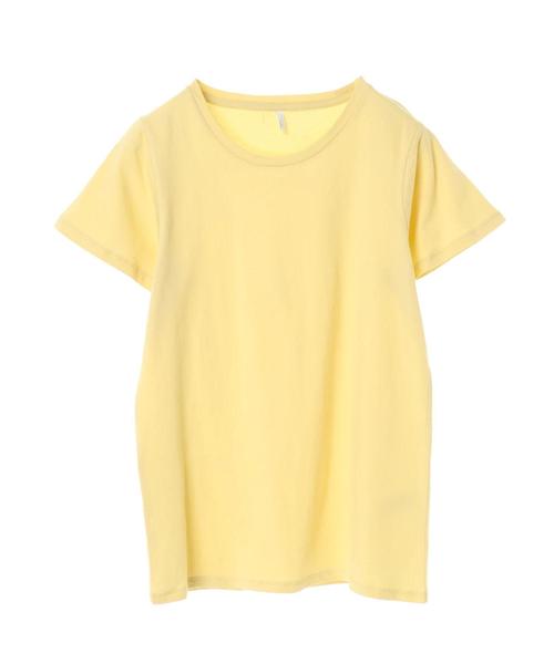 AMERICAN HOLIC（アメリカンホリック）の「UネックベーシックTEE＊（Tシャツ/カットソー・レディース・チャコールグレー/サックスブルー/イエロー/カーキ/ベージュ系その他/オフホワイト/グレー系その他/ピンク・M/S/L）」の19枚目の写真