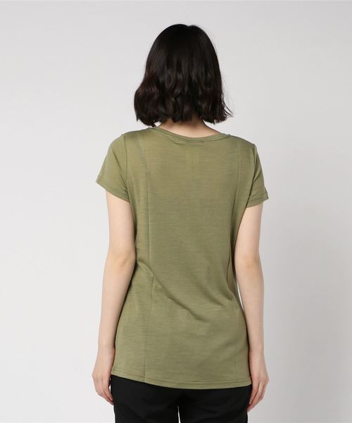 【[sn]super.natural/エスエヌ/スーパーナチュラル】W ACTIVE TEE PRINTED SNW007410【sn1703】 セール】エスエヌスーパーナチュラル W Print Tee SPRING（T