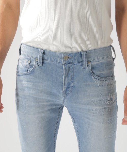 BAYFLOW（ベイフロー）の「スキニ―ダメージデニム 19AW（デニムパンツ・メンズ・ロイヤルブルー/クリアブルー・28inch/29inch/30inch/32inch/31inch）」の13枚目の写真