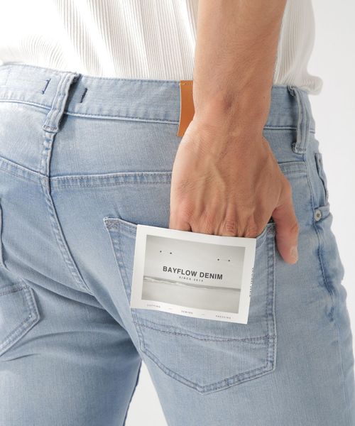 BAYFLOW（ベイフロー）の「スキニ―ダメージデニム 19AW（デニムパンツ・メンズ・ロイヤルブルー/クリアブルー・28inch/29inch/30inch/32inch/31inch）」の15枚目の写真