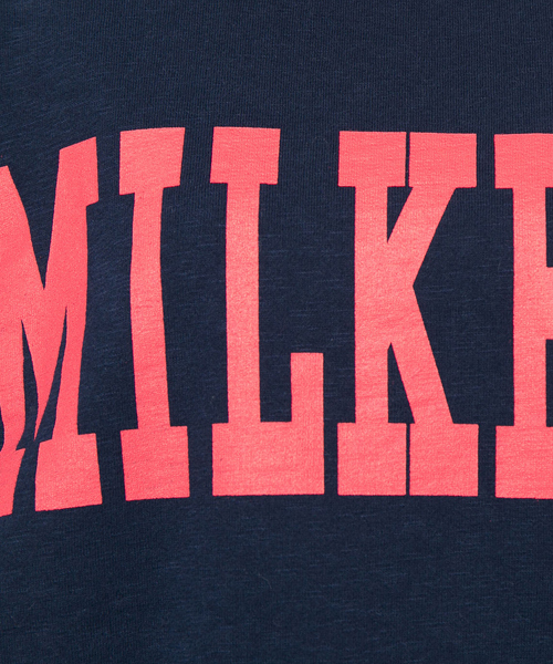 MILKFED.(ミルクフェド)の「SWEAT CREW TOP (スウェットトップ/クルーネック/ビッグロゴ)(スウェット・レディース・アッシュグレー/ネイビー・MEDIUM/SMALL)」の6枚目の写真