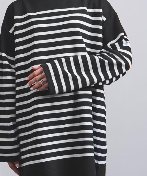 ORCIVAL（オーシバル）の「＜ORCIVAL（オーチバル）＞ビッグ ボーダー プルオーバー 20ST（Tシャツ/カットソー・レディース・ブラック/コバルトブルー・8）」の8枚目の写真