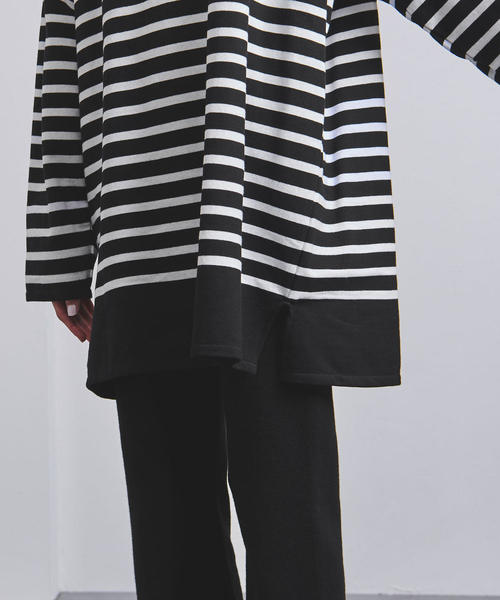 ORCIVAL（オーシバル）の「＜ORCIVAL（オーチバル）＞ビッグ ボーダー プルオーバー 20ST（Tシャツ/カットソー・レディース・ブラック/コバルトブルー・8）」の7枚目の写真