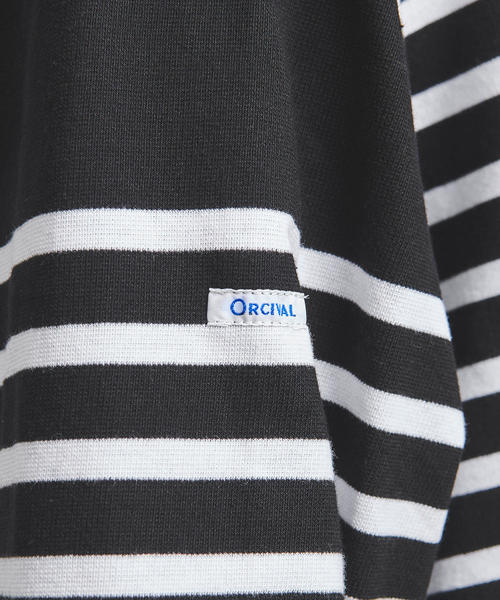 ORCIVAL（オーシバル）の「＜ORCIVAL（オーチバル）＞ビッグ ボーダー プルオーバー 20ST（Tシャツ/カットソー・レディース・ブラック/コバルトブルー・8）」の18枚目の写真