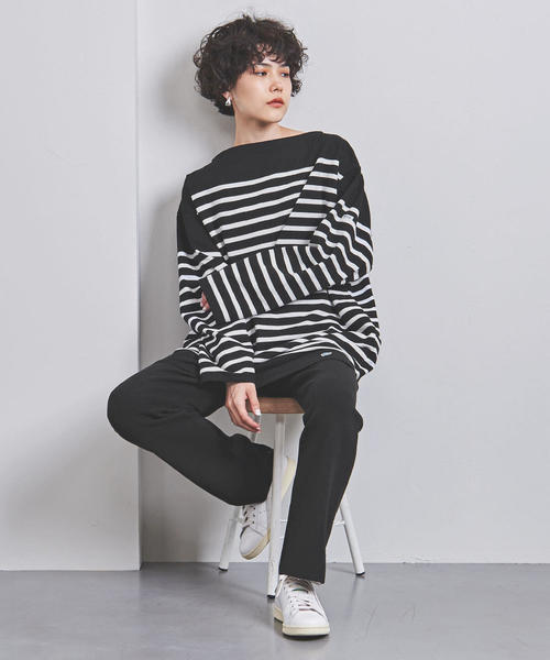 ORCIVAL（オーシバル）の「＜ORCIVAL（オーチバル）＞ビッグ ボーダー プルオーバー 20ST（Tシャツ/カットソー・レディース・ブラック/コバルトブルー・8）」の16枚目の写真