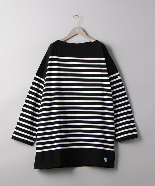 ORCIVAL（オーシバル）の「＜ORCIVAL（オーチバル）＞ビッグ ボーダー プルオーバー 20ST（Tシャツ/カットソー・レディース・ブラック/コバルトブルー・8）」の12枚目の写真