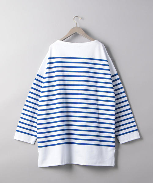 ORCIVAL（オーシバル）の「＜ORCIVAL（オーチバル）＞ビッグ ボーダー プルオーバー 20ST（Tシャツ/カットソー・レディース・ブラック/コバルトブルー・8）」の10枚目の写真